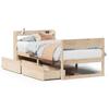 VidaXL Bed Frames Without Mattress 90x190 Cm Solid Pine Wood 3307143