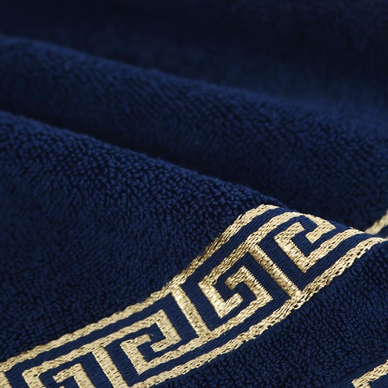 2PCS Bathroom Towels Set 100% Cotton Bath Towel For Adults Terry Towels Face Hand Washcloths For Travel Beach Sports Gym Swim