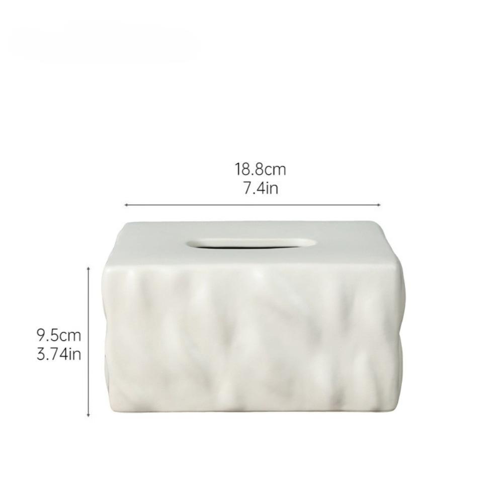 

Керамическая коробка для салфеток в кремовом стиле, современный держатель для салфеток, бумажная коробка, коробка для салфеток на журнальный столик, украшение для гостиной белый