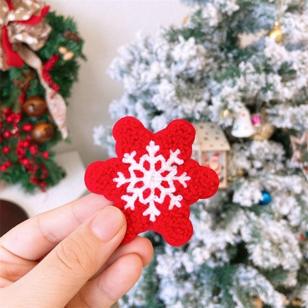 Gloves Christmas Hair Clip Snowman Santa Claus Hairpin Jewelry Plush Xmas Barrettes Christmas