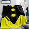 1PC Pac-Man Patterned Flannel Blanket Suitable For All Seasons for Home Decor Warmth and Comfort Gifts Holiday Present