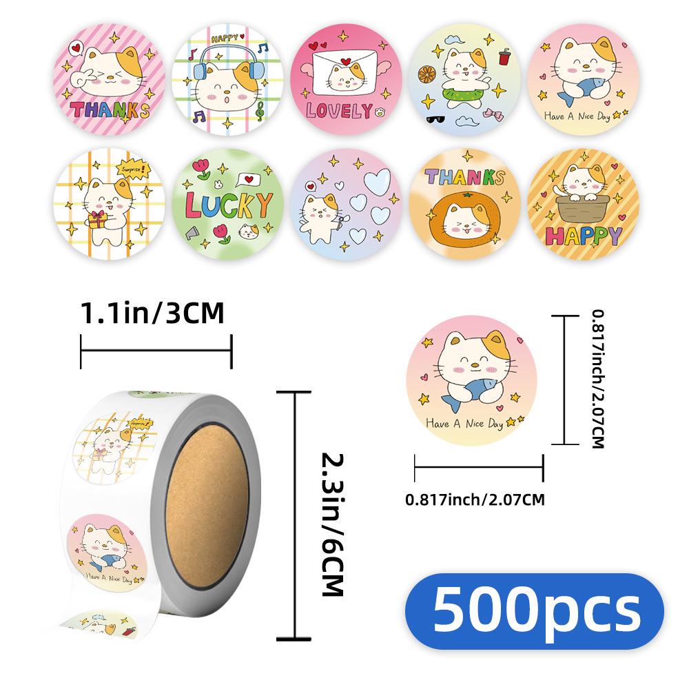 

500 листов/рулон декоративных наклеек с точками для герметизации и поделок