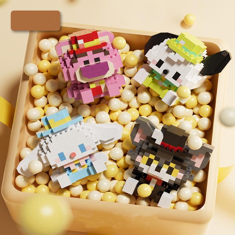 New Creative Micro-particle Toy Building Blocks K226-K248 Hat Party Animation Cartoon Series Educational Leisure Toys