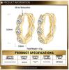 Moissanite Sterling Silver Fashion Earrings: Versatile, Trendy, Minimalist Ear Studs for Exquisite Style