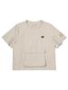 Bbc Earth W Kangaroo Pocket Woven Round T-Shirt_Cream