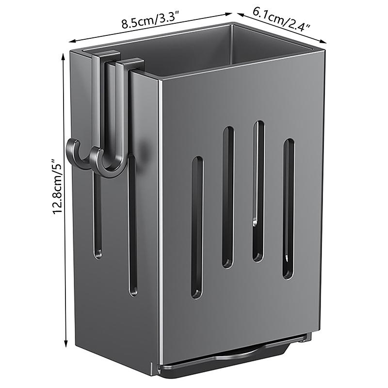 Multifunctional Kitchen Utensil Storage Rack Chopstick Draining Holder Wall-Mounted Freestanding Cutlery Tableware Organizer Box
