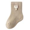 Newborn Infant Combed Cotton Flannel-Lined Mid-Calf Socks (0-3 Years) - Spring/Fall/Winter