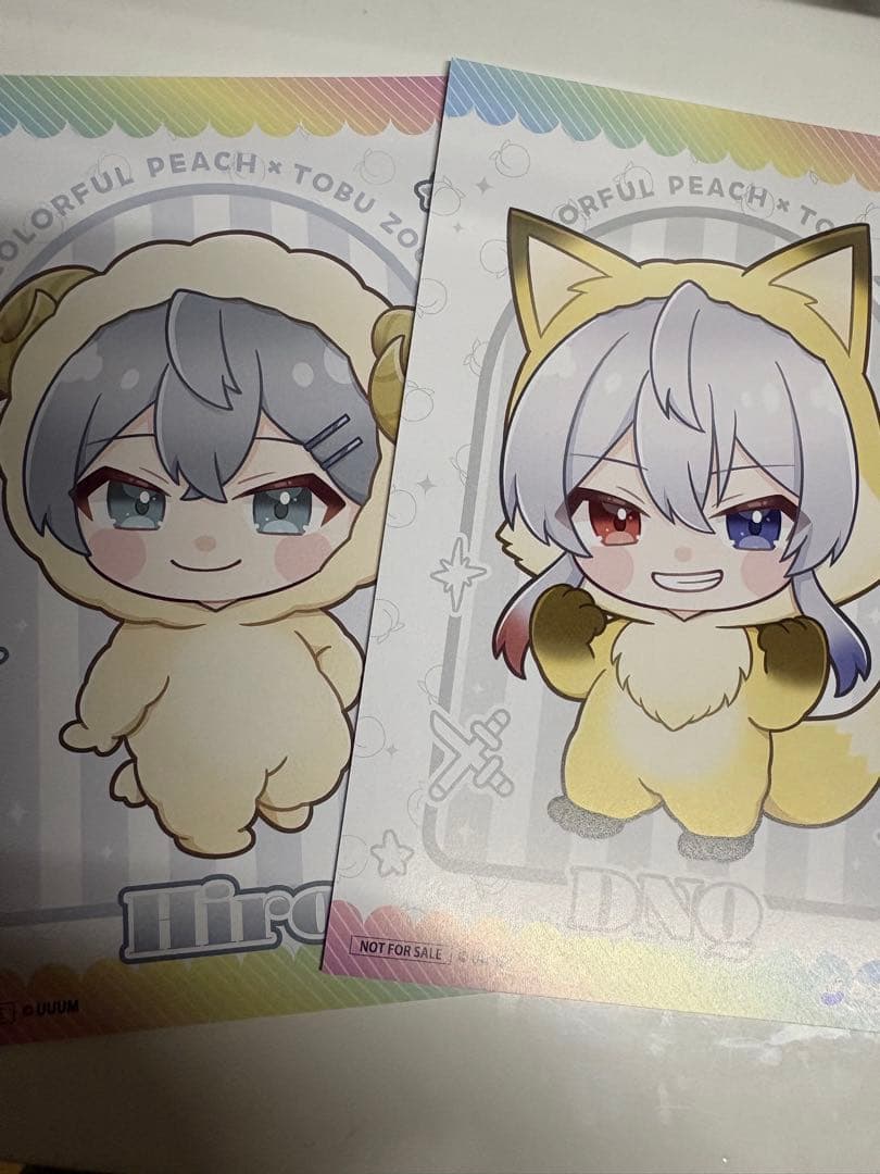 [USED] Colorful Peach x Tobu Zoo Collaboration Bonus Postcards (All Types)