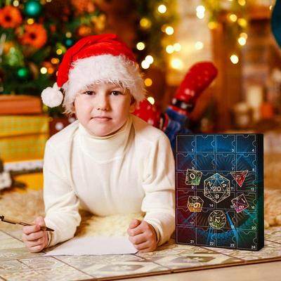 Dungeons Adventskalender 24 Tage Weihnachten Countdown Kalender Weihnachts-Adventskalender Miniatur Spielfiguren Set Geschenke für Kinder