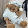 Cute Pillow Hugging Bear Plush Toy Doll Soothing Bear Doll Pajama Bear Sleeping Doll