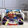 Coperta stampata cartone animato Digimon Coperta in flanella Coperta calda coperta da picnic Coperta da casa da viaggio fodere per letto Regalo di compleanno