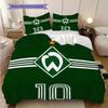 SV Werder Bremen Vzorované povlečení Sada prošívaných dek a povlaků na polštáře Domácí dekorace Dárek k narozeninám (1 * povlak na peřinu + 2 * povlak na polštář, bez jádra)