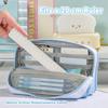 Large Capacity Pencil Case Polka Dot Print Pencil Pouch Multifunctional Stationery Pouch  Students