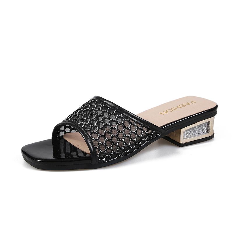 Fashion Fashion 2025 Open Toe Women's Slippers Outdoor New Summer Daily Best Seller Concise Comfortable Light Non-Slip Heels Women