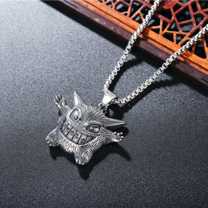 Hip-hop Jewelry Little Devil Little Monster Trendy Men Hip-hop Men s Titanium Steel Necklace 60CM