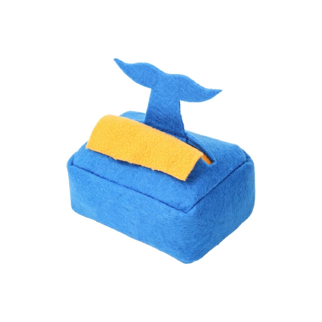 Dog Snuffle Toy and Seek Puzzle Plush Tissue Box Toy for Dogs, Nose Work Enrichment Training