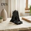 Matte Black Relief Art Ornament 3D Printed Gothic Rose Phone Stand, Vintage Church Carved Desktop Stable Triangular Tablet Stand Holder, Dark