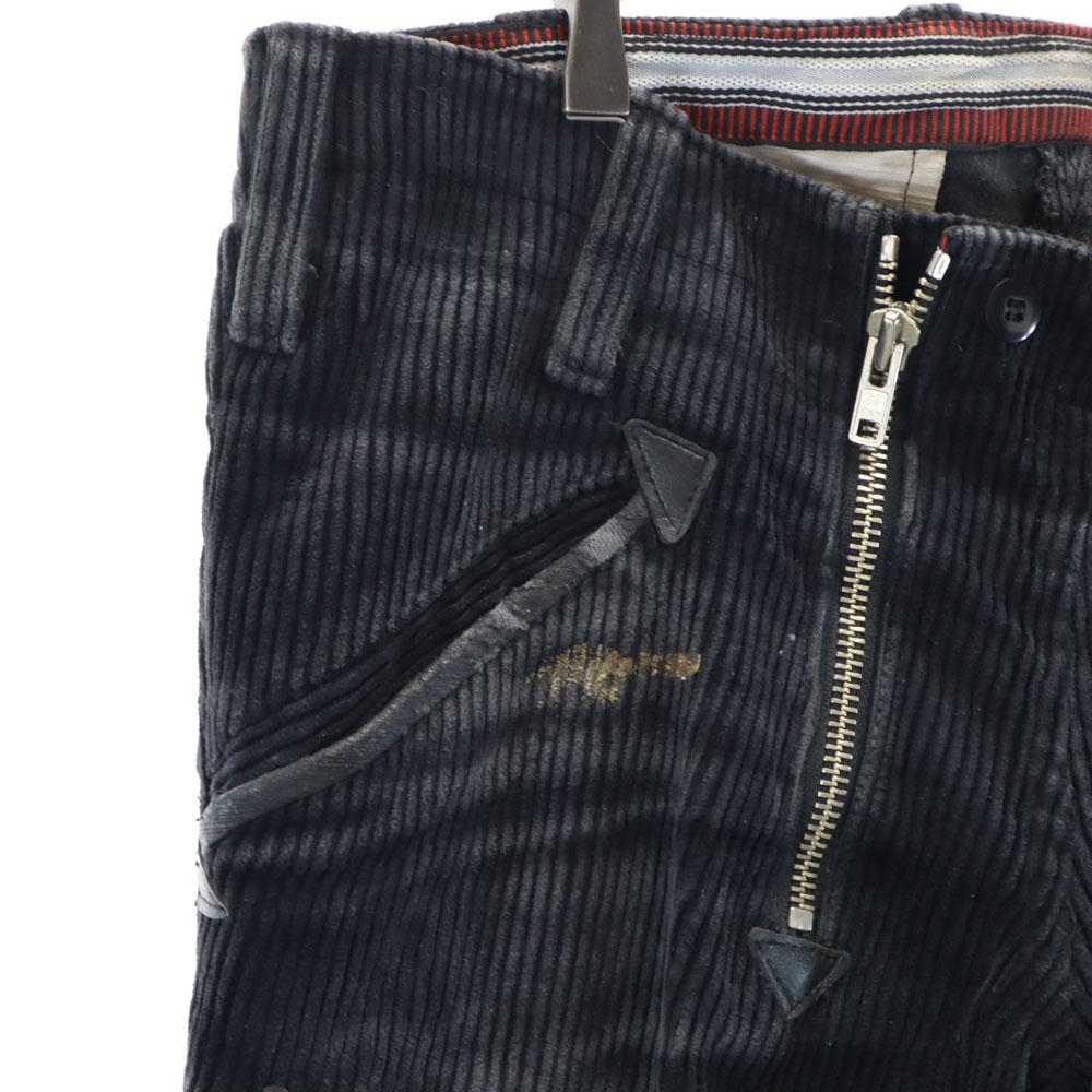 OVERHUES 80s Vintage Euro Work Lumberjack Black Corps Corduroy Pants Men's Used