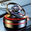 Mini Kinetic Heater Portable Molecular Double Ring Auto Rotating Solar Car Oil Diffuser Living Room Bathroom Air Freshener