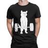 Cat Deadlift Powerlifting T Shirt Summer  Pure Cotton TShirts For Men Harajuku Casual Tee Shirt ShortSleeved Y2K Funny Tops