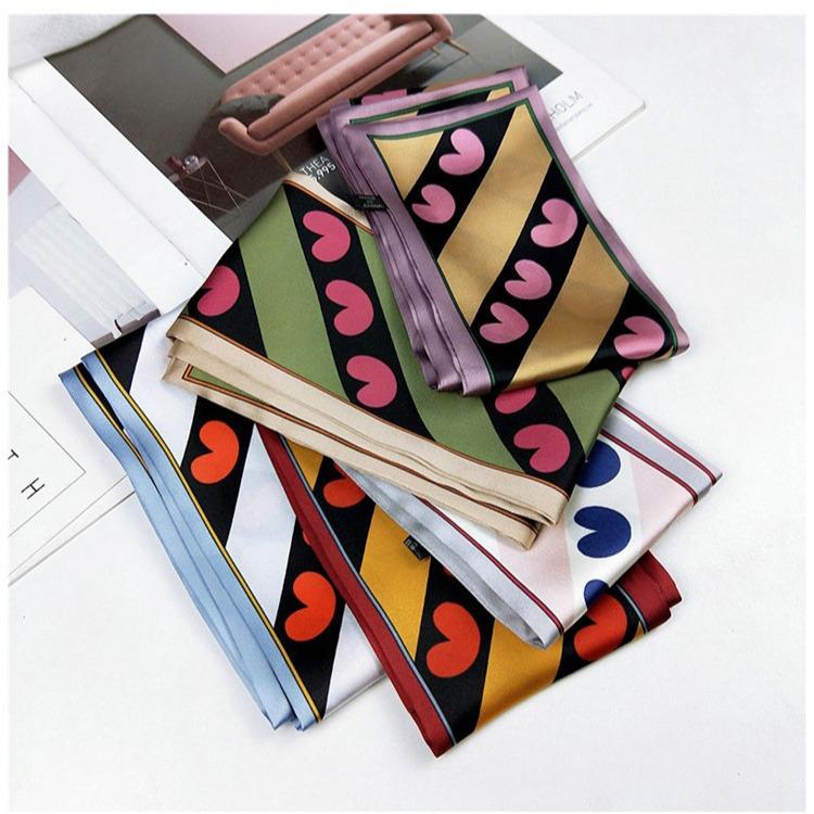 Women Casual Love Heart Printed Hair Band Headwear