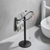 Metal Countertop Hand Towel Holder Double Sided Stand for Bathroom  and Vanity Hand Towels and Small Guest Towels Counter