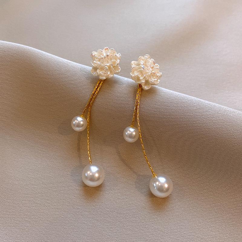 Silver Needle High-End Tassel Earrings – Elegant, Fashionable, Simple Design with a Unique Touch.