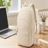 Laptop Backpack Waterproof, Large Compartment, Quilted Everyday School Bag For Women And Men, Travel Backpack