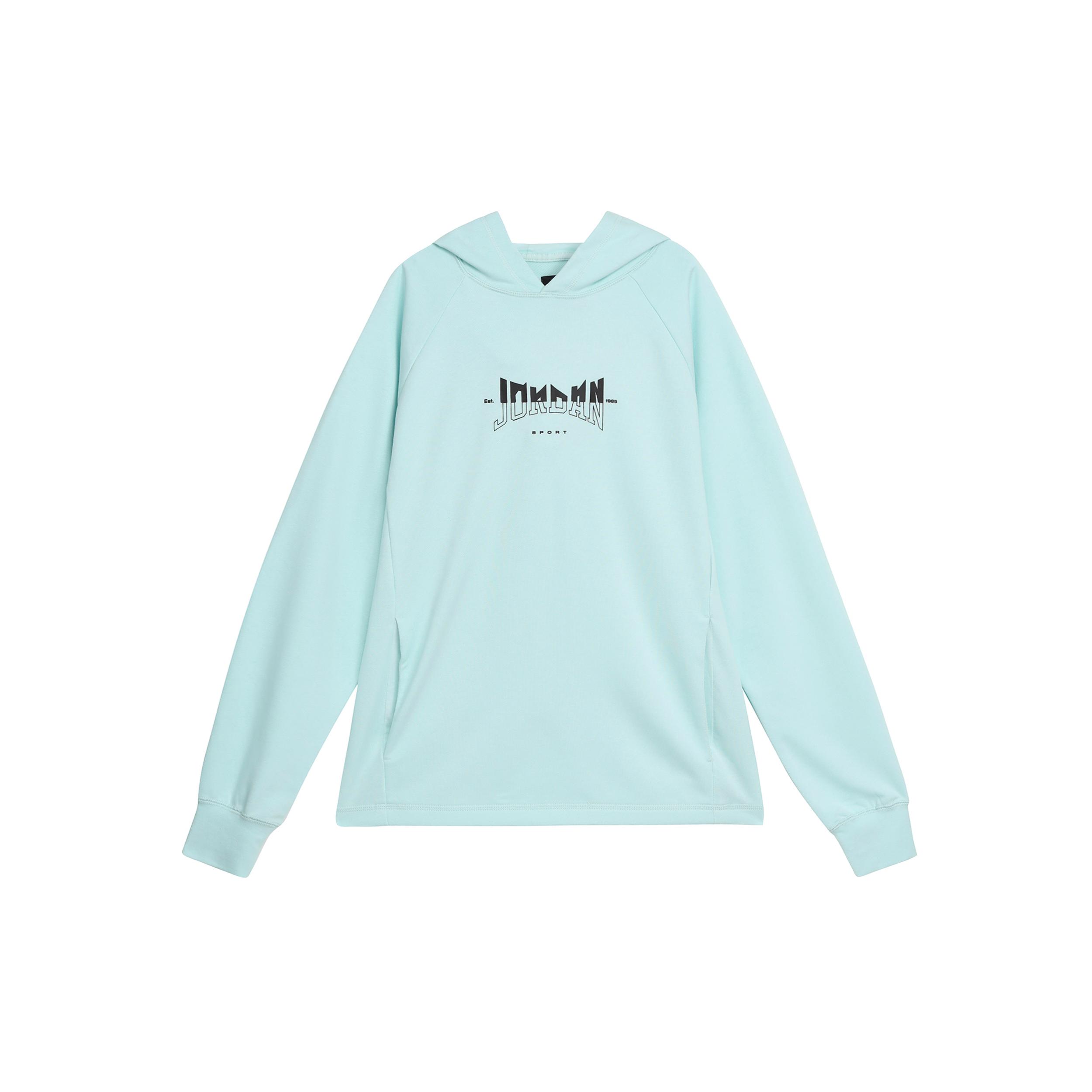 Jordan NBA Sweatshirt Men s Ice Emerald Blue FQ6809-346 XXL