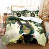 Kawaii Genshin Impact Tighnari Set da letto Singolo Piazza e Mezzo Matrimoniale Queen King Set da letto per camera da letto per adulti e bambini Set copripiumino