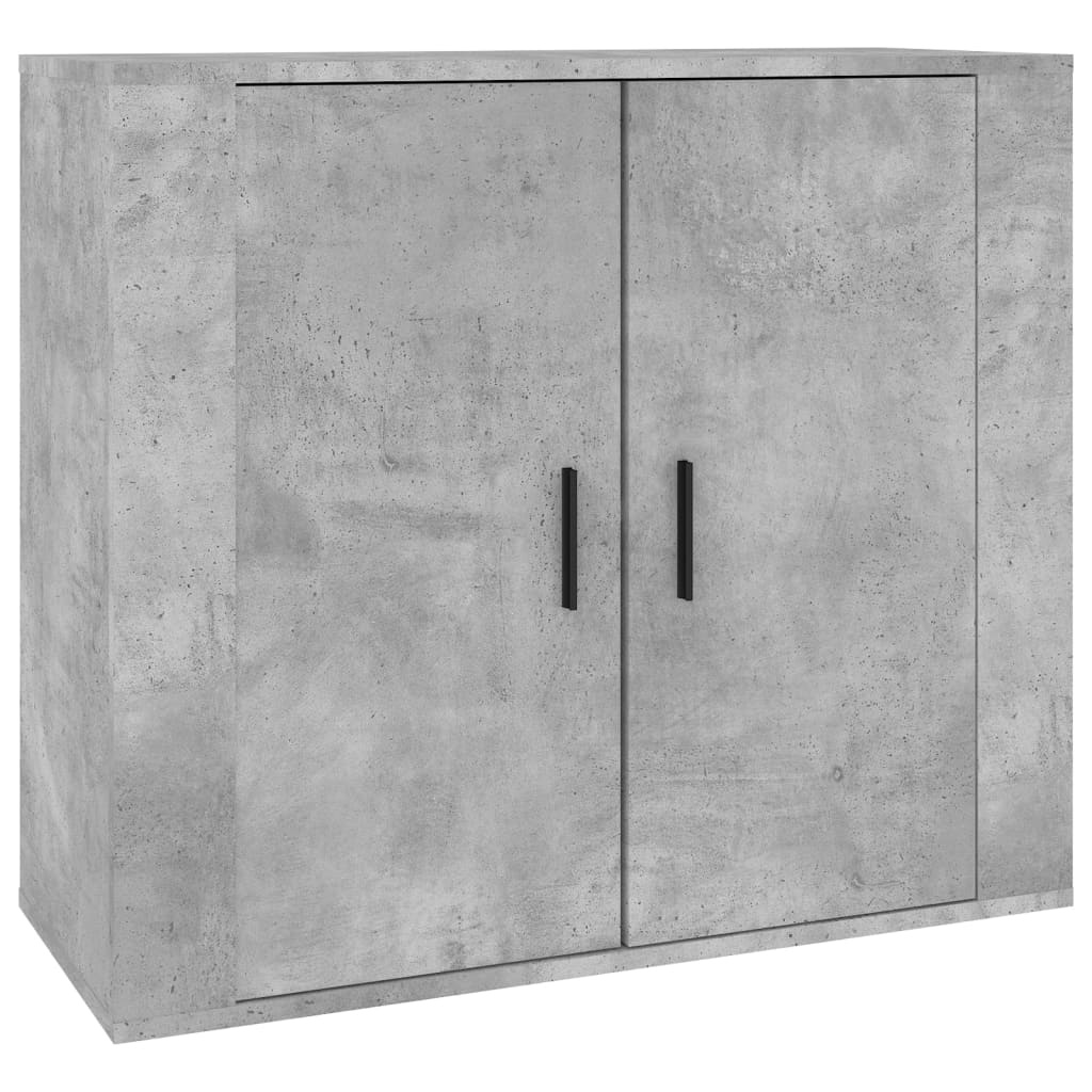 Sideboards 3 pcs Concrete Grey Particleboard