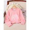 European sizes Kids' Round-Neck Hoodie | Elephant Mandala Pattern, Red and White, , Sportswear and Casual Wear, Soft and Comfortable,  Playful Design