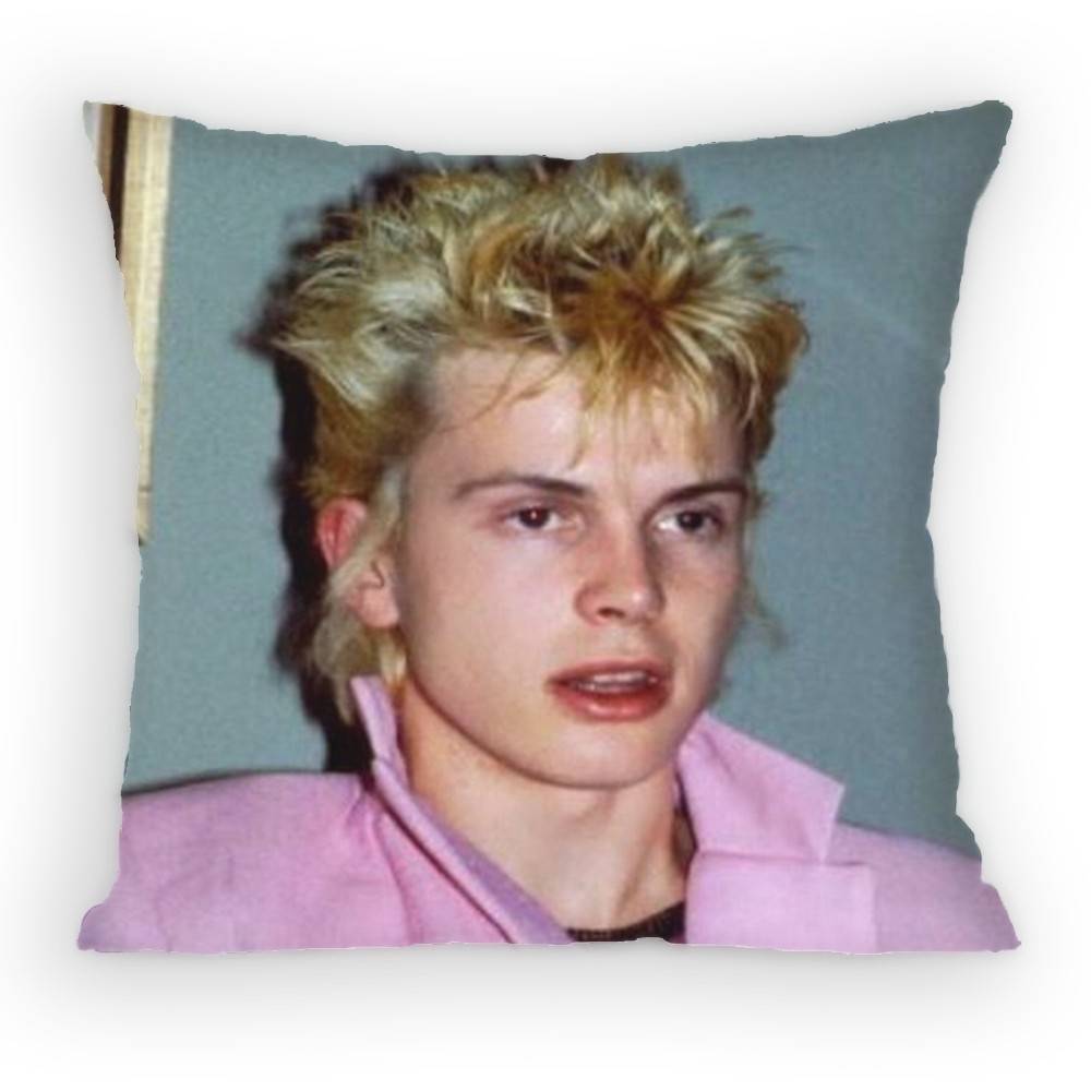 Famous BBilly Idol Pillow Case Antidustmite Pillowcase Invisible zipper silky short plush Sofa cushion cover