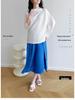 2026 Spring New Miyake High-End Irregular Pleated Plus Size Loose Casual Top