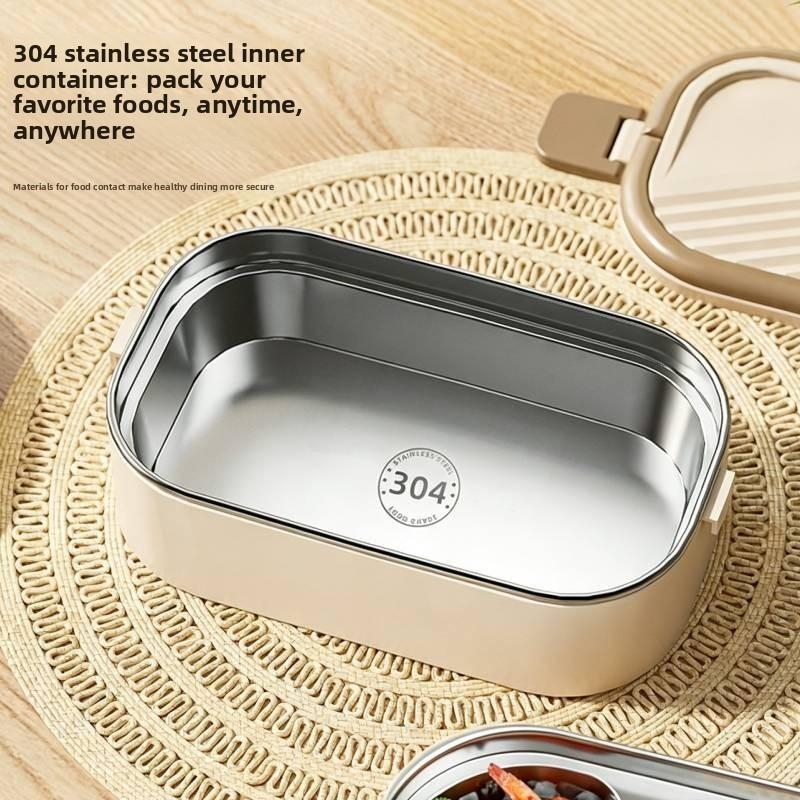 304 Stainless Steel Insulated Bento Box For Office And School Use
