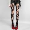 Holey Irregular Fishnet Tights - Y2K Punk Subculture Style for Hot Girl