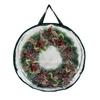 Transparent Holiday Decoration Organiser Bag With Reinforced Zippers Lightweight PVC Materials Wreath Protective Case