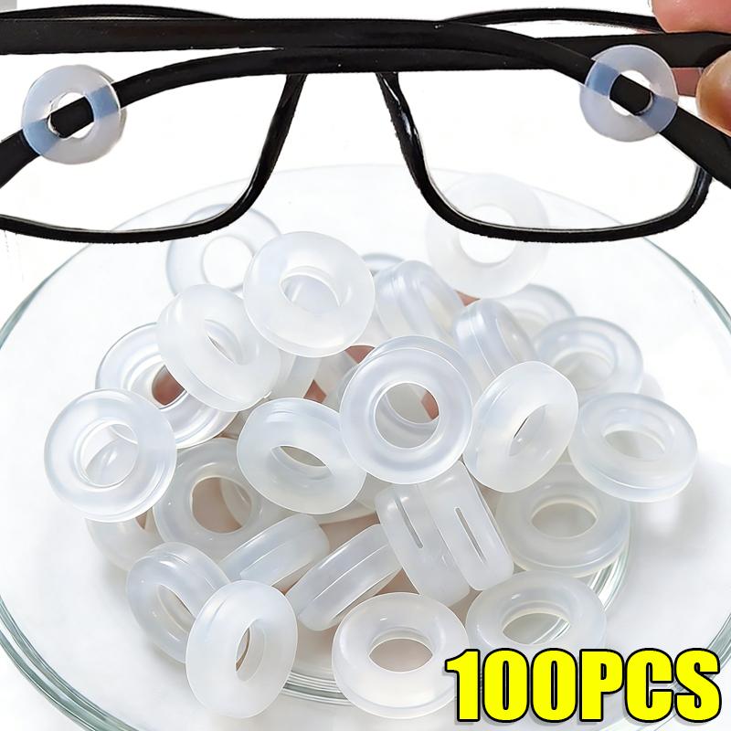 Silicone Anti Slip Ear Hooks for Eyeglasses Round Design Nose Pad Cushions Comfort Upgrade