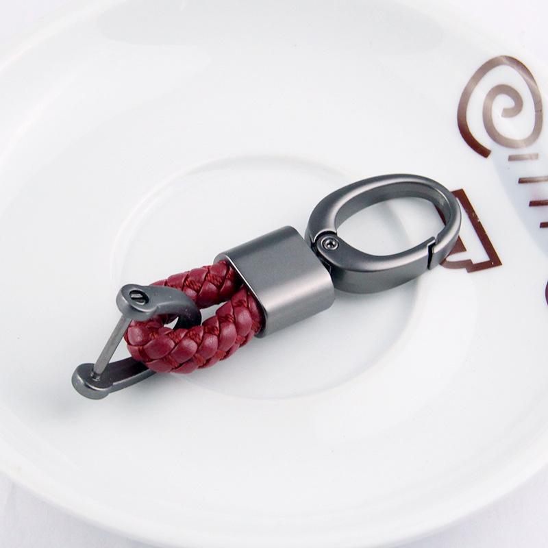 Braided Rope Sub-Gun Printing Keychain Men'S And Women'S Waist Hanging Big Head Chain General Car Key Bag Accessories