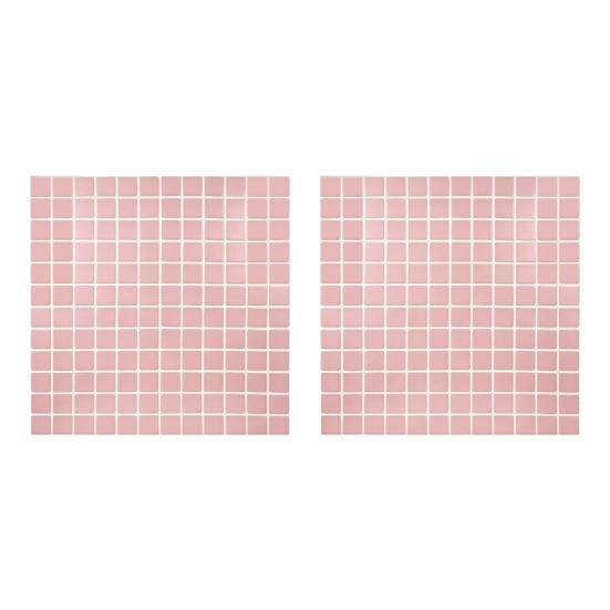 2Pcs Retro Wall Self Adhesive Waterproof Wall Tile Stickers 3D Tile Stickers Decal