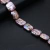 1String, Purple Natural Freshwater Pearls, 15×18mm, Handmade Rectangle Pearl Beads for Jewelry Making DIY, Cheapest Items Available 36cm