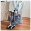 New Women's Shoulder Bag Plush Bag