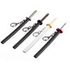 Anime Sword Shape Keychain Cartoon Blade of Ghost Keyring Model Cosplay Jewelry Accessories