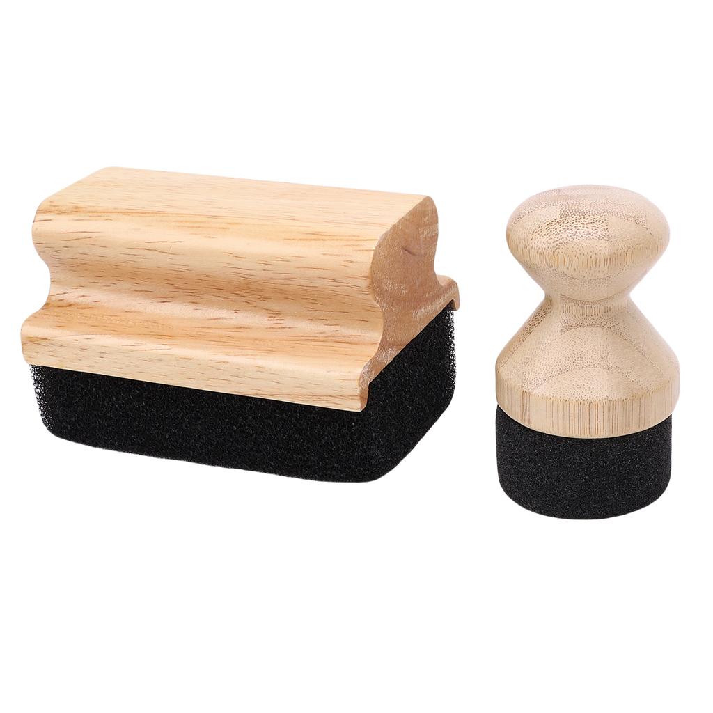 2 szt. Gąbka aplikator do oleju i wosku Drewniana deska do krojenia Aplikator do oleju i wosku Szczotka do szorowania do bloków rzeźniczych Szpatułki Łyżki