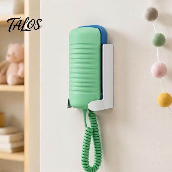 Durable Wall Bracket Wall-Mounted Landline Phone Holder, Retro String Storage Stand, Entryway Shelf Space Saving Plastic Organizer for Bedroom