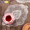 Vintage Spitzen-Platzset Tischserviette Kaffeetasse Tassenuntersetzer Stickerei Tischdecke Essmatte Heim Hochzeit Party Deko Accessoire