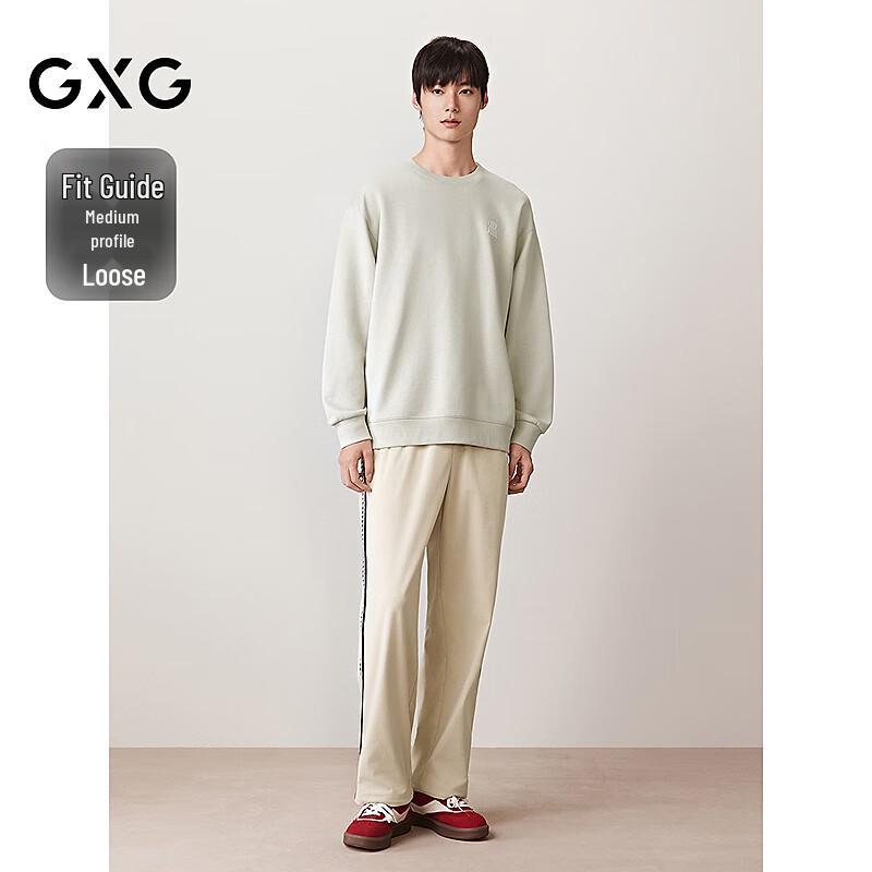 GXG Men's Round Neck Long Sleeve Sweatshirt with Back Graphic