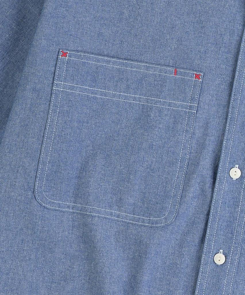 MUDSALT Chambray Work Short Sleeve Shirt Indigo