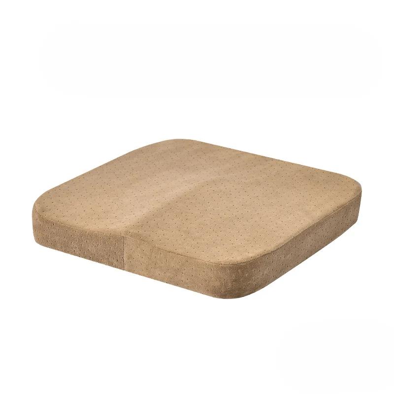 Новая подушка для снятия боли в копчике при ишиасе боли в спине комфортная для офисного кресла автомобильного сиденья нескользящая ортопедическая из пены с эффектом памяти для ягодиц 40x40x6cm коричневый 4060₽