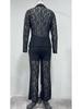 2026 Spring Lace Lapel Suit: European & American Style, Long Sleeve & Pants